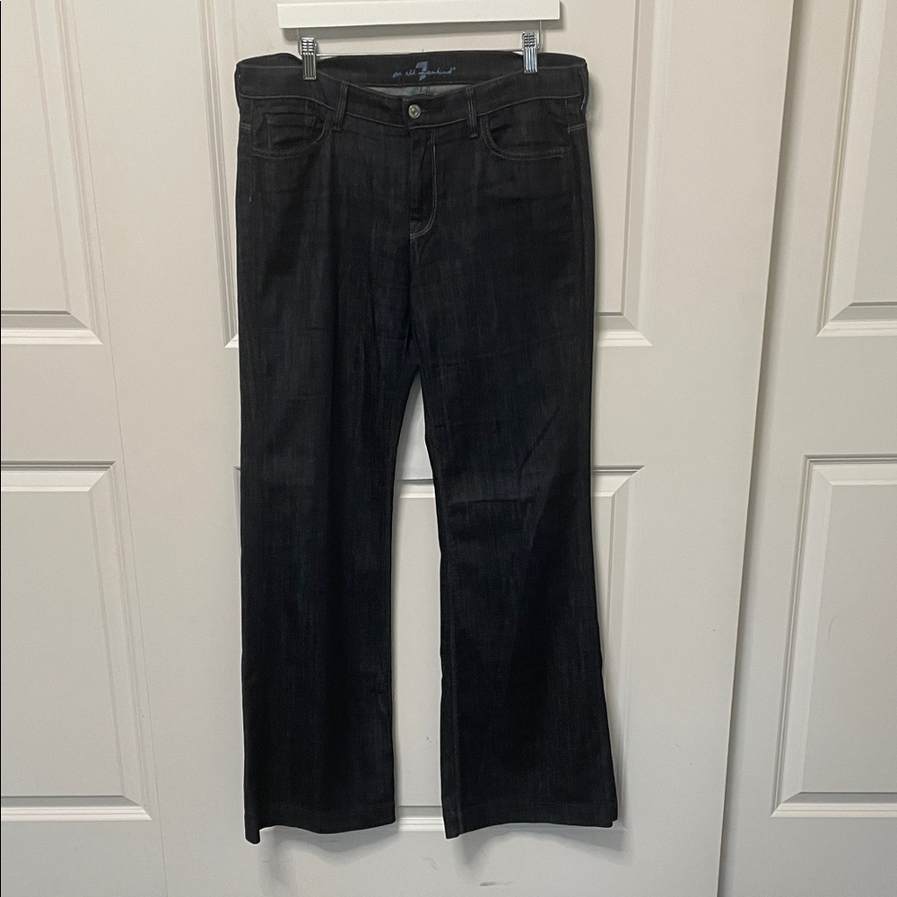 7 For All Mankind dark blue Ginger Flare Jeans